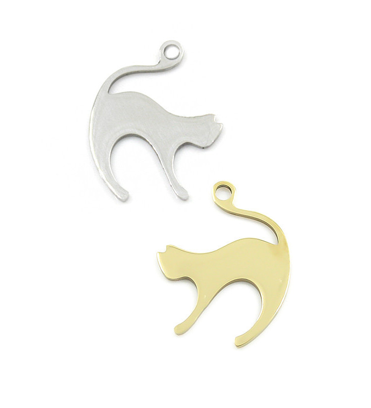 Přívěsek Kočka 304 18mm - 1Ks