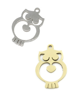 Závěsný přívěsek sova 18x12mm - 1Ks+