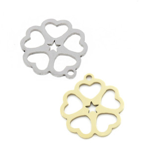 Stainless Steel Charm 17mm - 1Pc