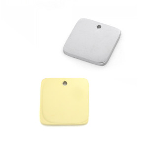 Leštěný nerezový čtverec 15mm - 1Ks