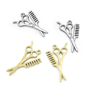 Kadeřnický Ocelový přívěsek 34mm - 1Ks