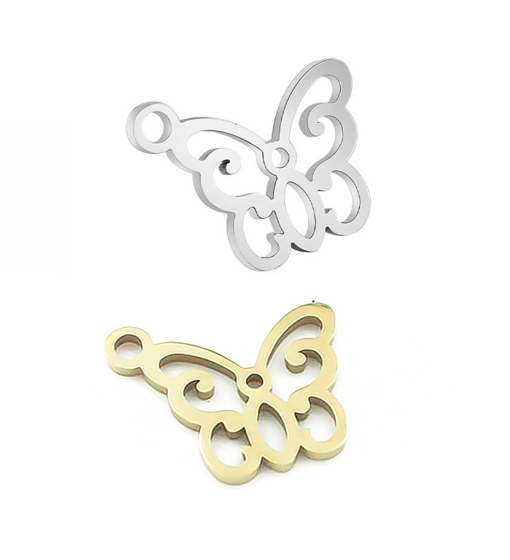 Stainless Steel Charm 13,5x10mm - 1Pc
