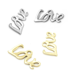 Přívěsek Love 13x7x0,8mm - 1Ks+B