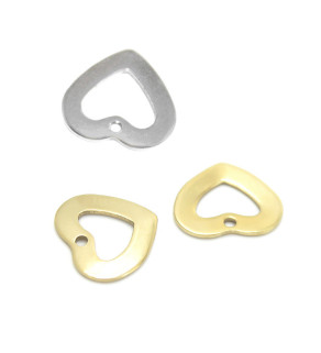 Ocelové přívěsky Srdce - 1Ks+B