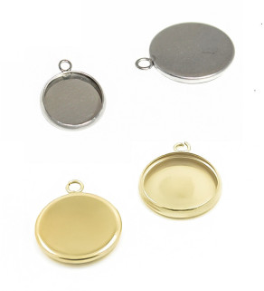 Přívěsky s lůžkem z nerez oceli - 1Ks+B