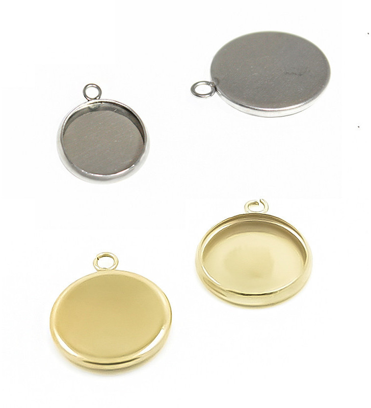 Přívěsky s lůžkem z nerez oceli - 1Ks+B