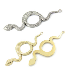 Nerezový přívěsek Had 52mm - 1Ks