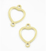 Ocelový konektor srdce 19x13mm - 1ks+B