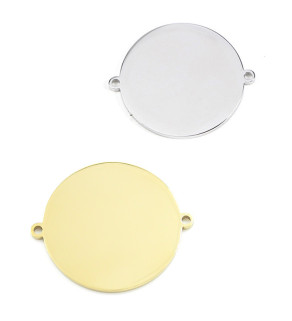 Ocelový konektor kolečko 25mm - 1ks