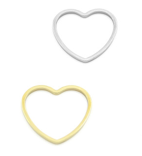 Nerezové konektory srdce 11-29mm - 1Ks