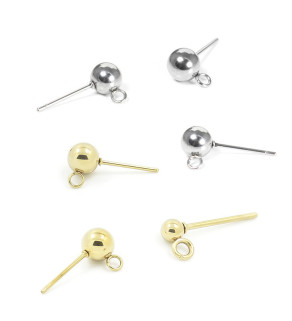 Stainless Steel Ear Stud Component 1PC+P