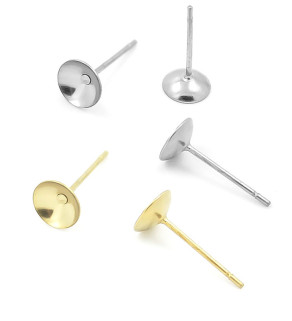 Stainless Steel Earrings 4-8mm - 1Pc