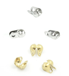 Stainless Steel Bead Tips 4-6mm