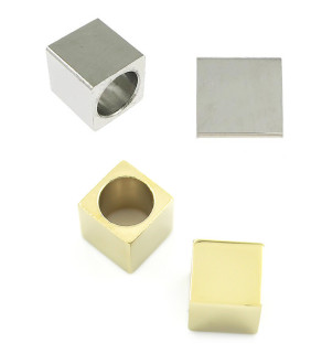 Stainless Steel Cube Bead 8x8mm