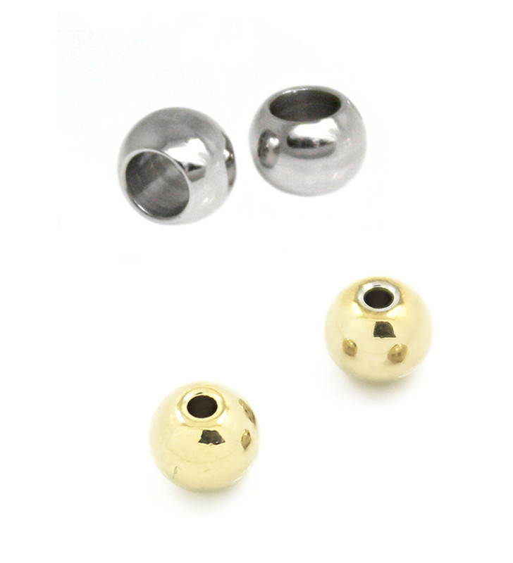 Korálky 6mm z nerezové oceli 316