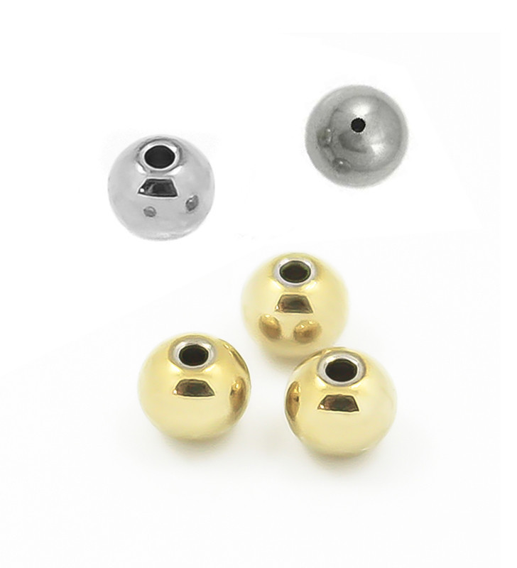 Korálky 4mm z chirurgické oceli