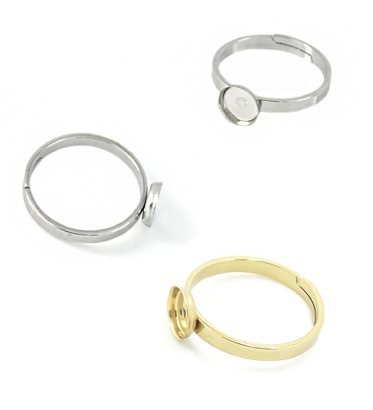 Finger Ring Setting 6mm - 1Pc