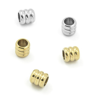 Stainless Steel beads 4-6mm - 1Pc+P