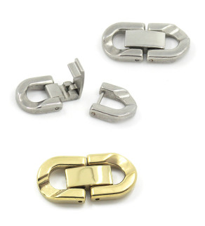 Stainless Steel Bracelet Clasps - 1Pair