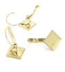 Stainless Steel Earring Square 10mm