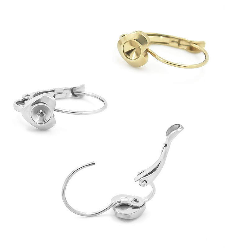 Mechanické náušnice srdce 7x8mm