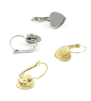 Mechanické háčky z chirurgické oceli srdce 10mm - 1ks