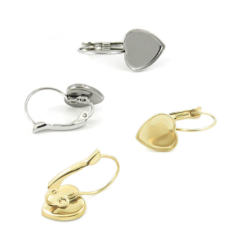 Mechanické háčky z chirurgické oceli srdce 10mm - 1ks