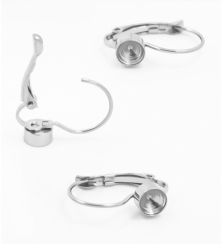 Ocelové náušnice na zirkony 5mm