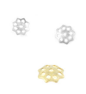 Nerezové kaplíky kytičky - 100Ks