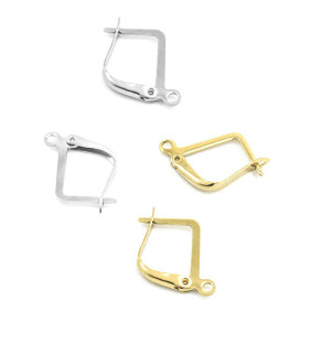 Stainless Steel 316L Earwires 14x10mm - 1Pc+P