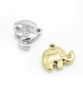 Stainless Steel Elephant 12x15mm - 1Pcs