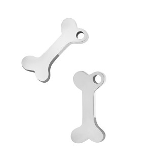 Přívěsek leštěná kost 18mm - 1Ks