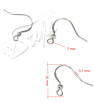 Stainless Steel Hook Earwire 16x0,7mm - 1Pc+P