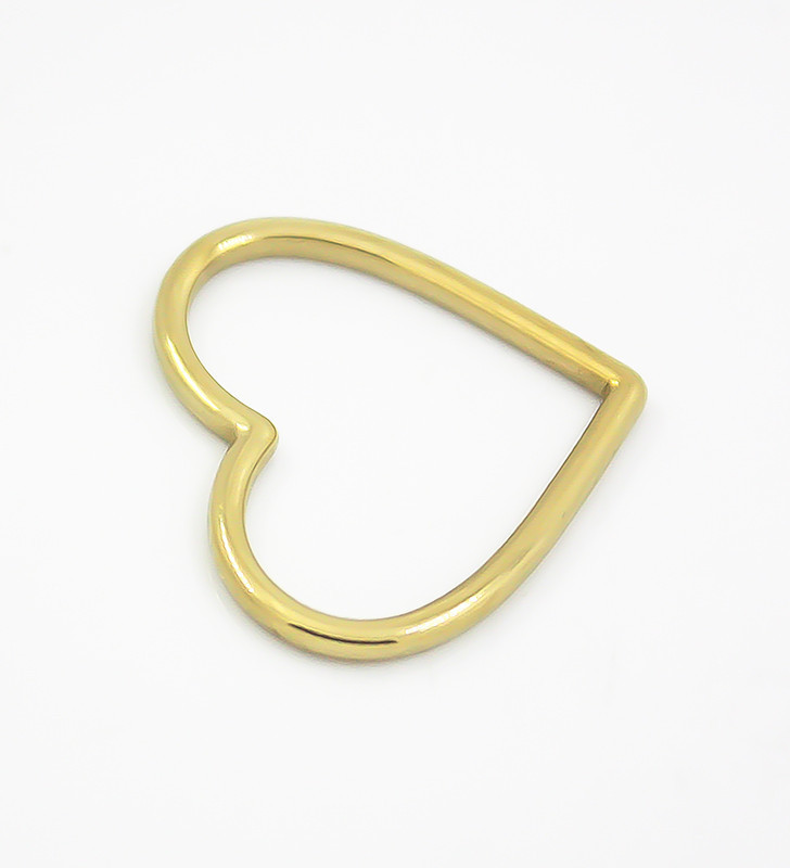 Nerezový konektor srdce 28x24mm - 1ks