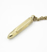 Stainless Steel Round (bullet) pendant with chain