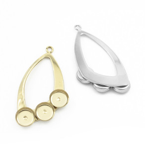 Stainless steel pendant 3x6mm - 1Pc