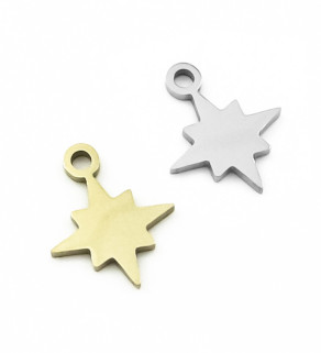 Stainless Steel Charm 13mm - 1Pc
