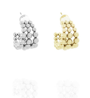 Stainless Steel 20mm earrings Bubbles