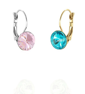 Náušnice z chirurgické oceli Crystal Shine