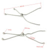 Stainless steel chain bracelet components Box - 1Pc