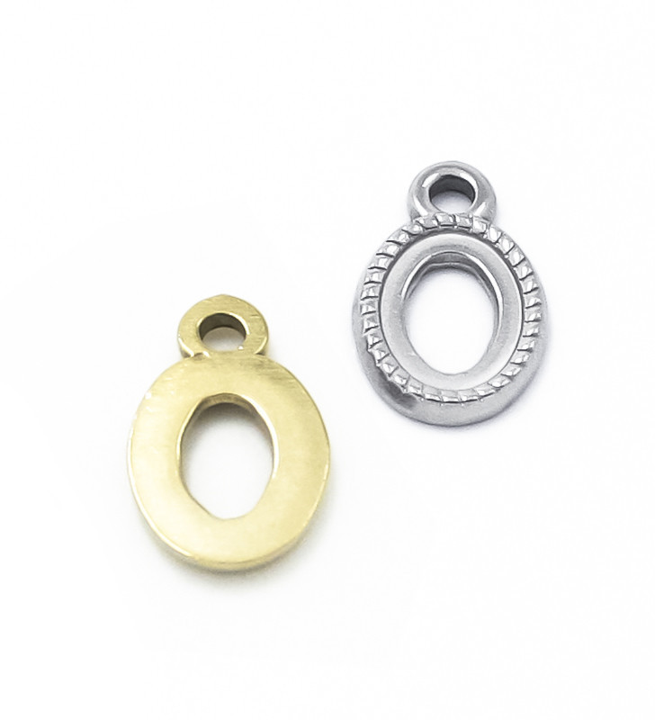 Nerezový přívěsek oválek 14mm - 1Ks