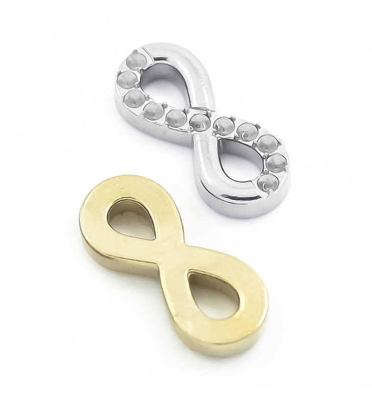 Stainless Steel 15mm Connector with hole 1,5mm