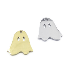 Leštěný nerez přívěsek Duch 17mm - 1Ks