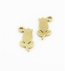 Stainless Steel Flower charm 10mm