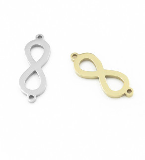 Stainless steel infinity connector 20mm- 1Pc+