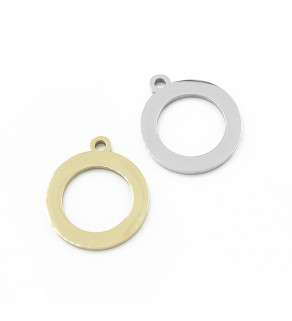 Leštěný přívěsek kolečko 18mm - 1Ks+