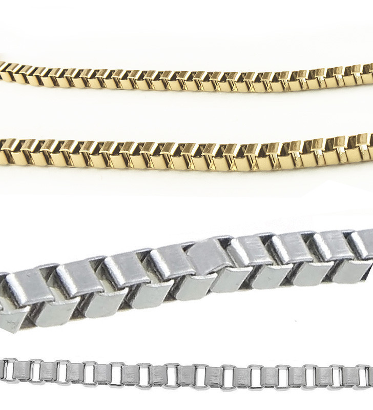 Stainless Steel Box Chain - 1m
