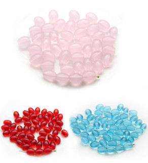 Crystal Beads approx 8x6mm - 100ks