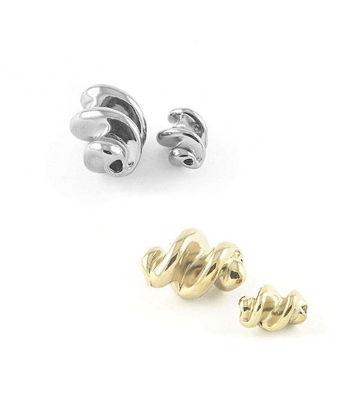 Leštěné korálky vrtulka 12-17mm - 1Ks