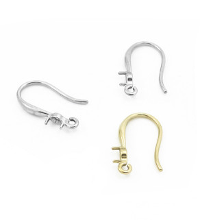 Afroháčky s lůžkem z nerezové oceli - 1Ks